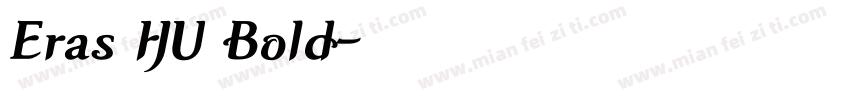 Eras HU Bold字体转换